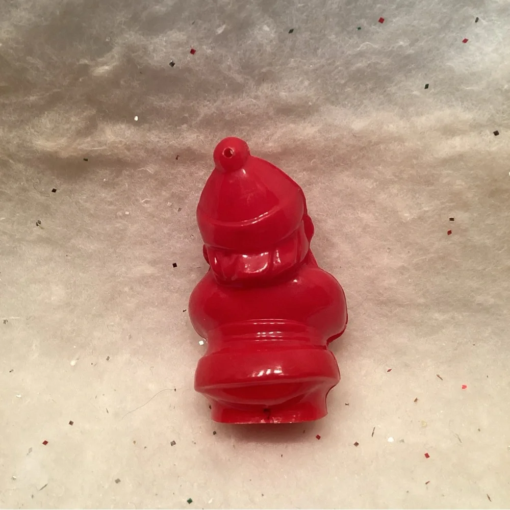 Vintage Christmas 1940s Irwin Plastic Santa Claus Ornament 3